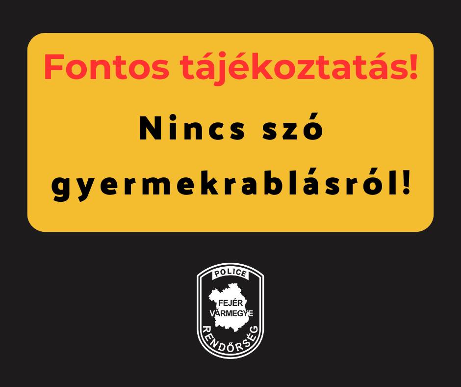 Nincs szó gyermekbántalmazásról - újabb felhívást tett közzé a rendőrség